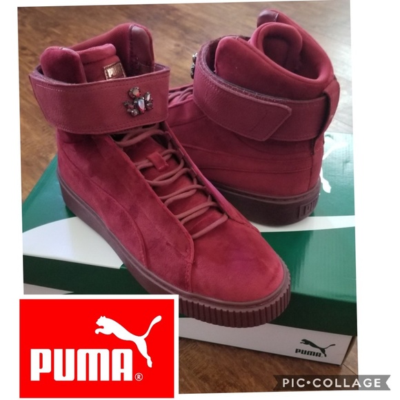 Puma Shoes - NIB limited ed. Puma platform velour high tops10